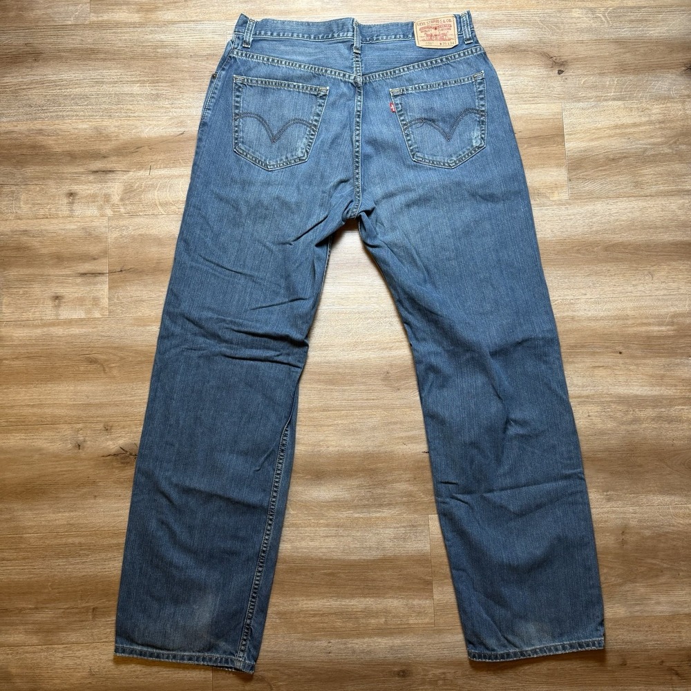 Levis 559 Jeans Men 36x34 Blue Relaxed Straight Leg Baggy Denim Casual Y2K‎ - Picture 3 of 15